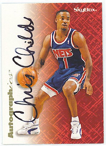 Chris Childs 1996-97 Skybox Autographics Basketball Authentic Autographed Card - New Jersey Nets