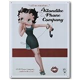 Betty Boop Tin Metal Sign : Klondike Phone Company