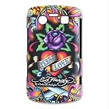 Ed Hardy Crystal Snap-On Back Cover for iPhone 3G & 3GS, King Dog w/ Rhinestones