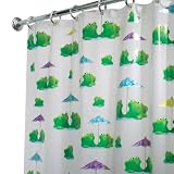 InterDesign EVA Shower Curtain, Frogs