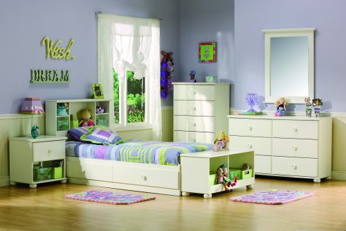South Shore Furniture, Sand Castle Collection, 4 Drawer Chest, Pure White