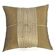 Stunning Handmade Cushion Cover / Pillow Sham With Silky Olive Filigree Detail