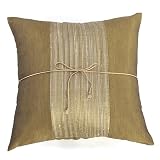 EXP Stunning Handmade Cushion Cover / Pillow Sham With Silky Olive Filigree Detail