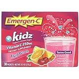 Alacer Emergen-C Kidz Supplement, Fruit Punch, 30 Count