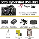 Sony Cybershot DSC-HX1 Digital Camera 9.1 Megapixel With Essential Cybershot Accessory Kit Includes , 16GB Memory, 3 Hour Spare Battery, 1 Hour Charger, Case, Tripod & More