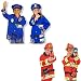 Search : Melissa and Doug Fire Chief and Police Officer Costume Role Play Set