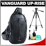 Vanguard Up-Rise 43 Digital SLR Camera Backpack Case (Black) with Deluxe Ph ....