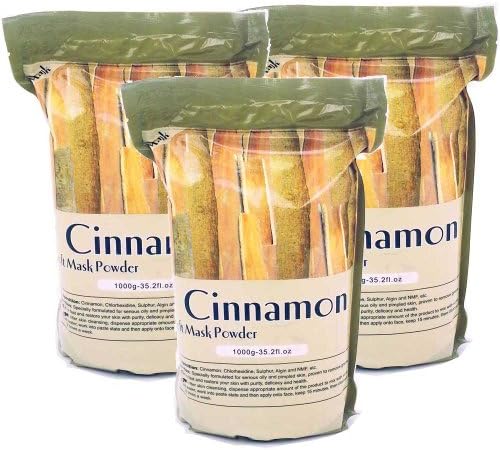 Huini Peel Off Control Oil Problem Anti-acne Cinnamon Elastic Soft Mask Powder 35.2oz3 for Acne Skin(1000g3) CD-HPM05 X3