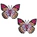 Expo MBP102PR Iron-On Embroidered Sequin Butterfly Applique, 2-Pack, Purple