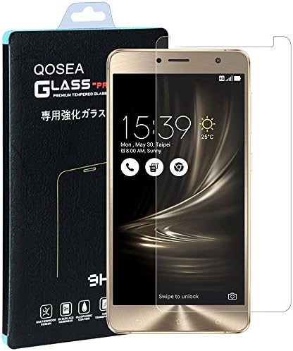 ASUS Zenfone 3 Deluxe ZS550KL 5.5" Screen Protector, Qosea Ultra-thin 2.5D 9H Hardness Crystal Clear Scratch Resistant Tempered Glass Screen Protector for ASUS Zenfone 3 Deluxe ZS550KL 5.5" Smartphone