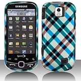 Premium - Samsung M910/Intercept Blue Plaid Cover - Faceplate - Case - Snap ....