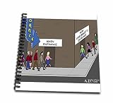Rich Diesslins Funny General Cartoons - Conformists and Non-conformists Entrance - Memory Book 12 x 12 inch (db_3760_2)