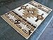South West Native American Area Rug Design C318 Ivory (24 Inch X 40 Inch)