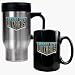 Kansas City Wizards Stainless Steel Travel Mug and Black Ceramic Mug Set