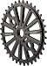 Stolen Black 7075 Engagement Ring - Chainwheel BMX