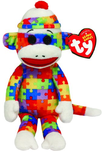 Ty Beanie Babies Sock Monkey Puzzle Plush