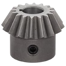 Boston Gear HL149YP Bevel Gear, 2:1 Ratio, 0.375" Bore, 16 Pitch, 16 Teeth, Steel
