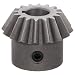 Boston Gear HL149YP Bevel Gear, 2:1 Ratio, 0.375" Bore, 16 Pitch, 16 Teeth, Steel