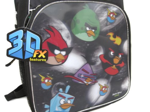 Angry Birds Space 3D FX Hologram 16 Large Backpack Space Out!!!