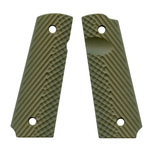 VZ Grips Operator II Full Size 1911 Gun Grip, Army Green Mature Weapons