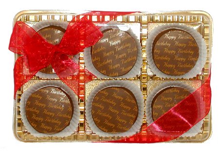 Sugar Free Happy Birthday Belgian Milk Chocolate Chocolate Covered Cream filled Chocolate... by A Bountiful Harvest