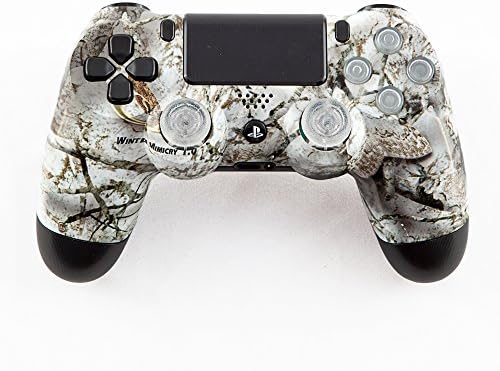 White Mothwing Winter PS4 Custom Controller