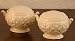 REGAL CREAM SALT/PEPPER - REGAL CREAM PORCELAIN SALT AND PEPPER SHAKERS