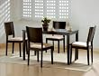 5pc Espresso Dining Table & chairs Dinette Set