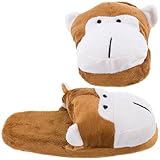 Tru Fit Monkey Slippers for Women