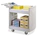 Safco Products 2-Shelf Molded Utility Cart, Gray (5330GR)