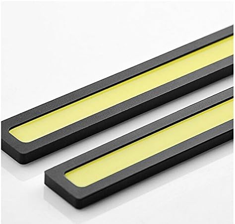LiyangTop@2 pcs Set Waterproof Aluminum High Power 6W 6000K Xenon White Slim COB LED DRL Daylight Driving Daytime Running Light Lamp For Car SUV Sedan Coupe Vehicle