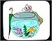 Mouse Pad with man, body, individuals, individual, fishbowl, humans, goldfish, person, human, persons, fish, umbrella, people, bowl Image