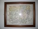1902 Framed Rand Mcnally Arizona Map