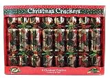 Christmas Crackers Holly & Cardinal Design 10" Box 8pcs