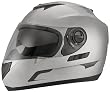 Daytona Crossover Metallic Silver Dual Visor Full Face DOT Motorcycle Helmet [X-Small]