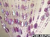 Beaded Curtains Raindrop Purple