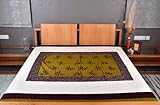 Classic Designer Double Bed Size Bedspread Bed Sheet with Cut, Patch & Thread Work