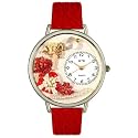 Whimsical Watches Unisex Valentine's Day Red Leather Watch #U1220033