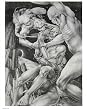 Crucifixion in Space (Man and Demons) Art Poster Print - 22x28