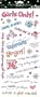 Me & My Big Ideas Sayings Stickers 5-1/2 Inch by 12 Inch Sheet Packaged, Girls Only