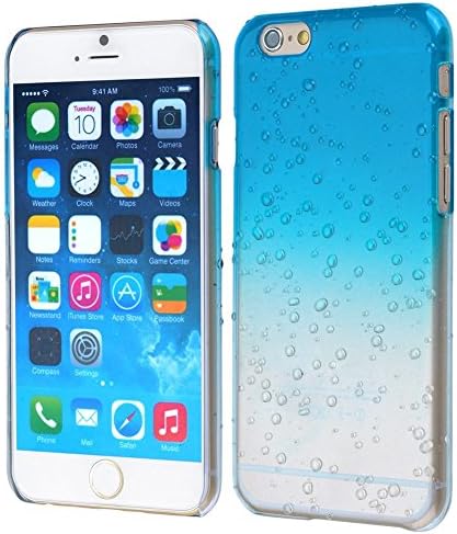 HeartAcc iPhone 6 Plus Case New Fashion Hard PC Cute Waterdrop Raindrop Case for iPhone 6 5.5 inch Cover Case-7 Colors (Sky Blue)