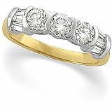 14K Two Tone Gold Diamond Anniversary Ring 1.00 Ct. Reviews 51vcrwlDR5L. SL160 14K Two Tone Gold Diamond Anniversary Ring 1.00 Ct. Reviews