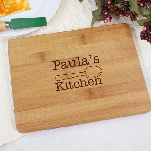 Personalized Kitchen Carving Board Bamboo Small