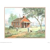 Old Red Schoolhouse Art Print Poster
