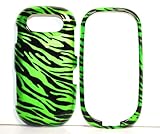New Green with Black Zebra Stripe Pantech Ease 2020 Snap on Cell Phone Case ....