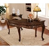 31" 18th-century Antique Replica French Furniture Solid Mahogany Executive  ....
