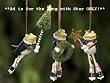 Patience Brewster Krinkles Frog with Star Christmas Ornament