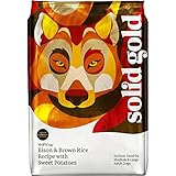 Solid Gold Wolf King Holistic Dry Dog Food, Bison, Brown Rice & Sweet Potatoes, Moderately Active Adult Dogs, Medium & Large, 24lb Bag