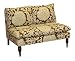 Skyline Furniture Mavericks Love Seat Loveseat Upholstered in Athens Chocolate Fabric