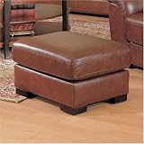 Milan Leather Ottoman By Coaster Furniture